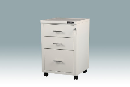 BLACKCOMB 3-drawer Steel Cabinet, Ivory